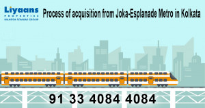 Process of acquisition from Joka-Esplanade Metro in Kolkata
