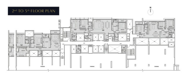 2nd to 5th Floor Plan