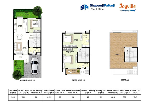 3 BHK - 1032 Sq-ft