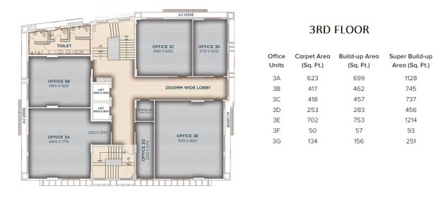 3rd Floor Plan
