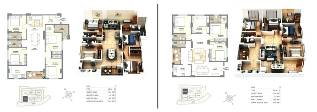 4 BHK - 1945 Sq-ft