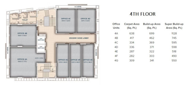 4th Floor Plan