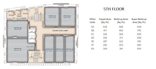 5th Floor Plan