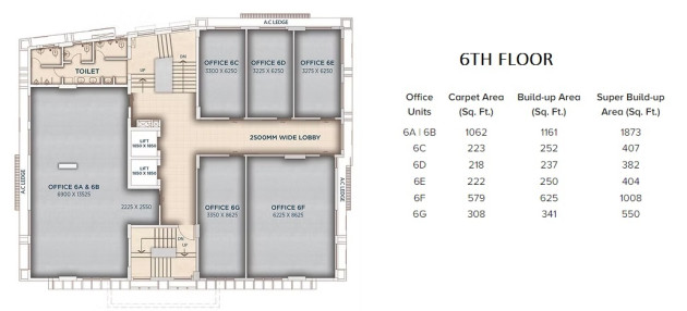 6th Floor Plan