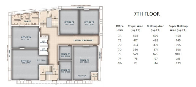 7th Floor Plan