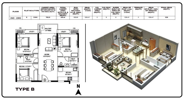 TOWER 4 - FLAT B