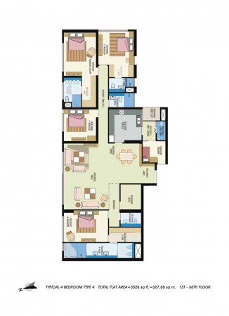 Floor Plan: Tower 1, 5 & 6
