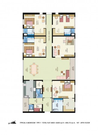 Floor Plan: Tower 2 & 3
