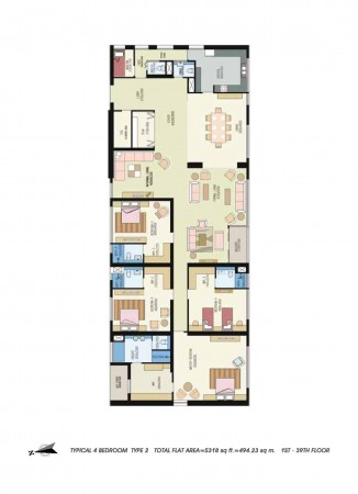 Floor Plan: Tower 2 & 3