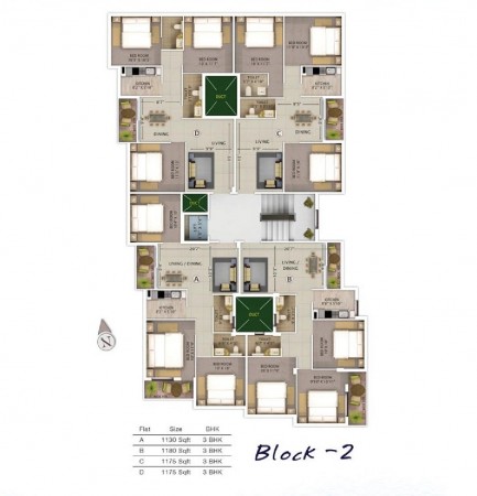 Floor Plan : Block 2