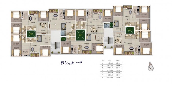 Floor Plan : Block 4