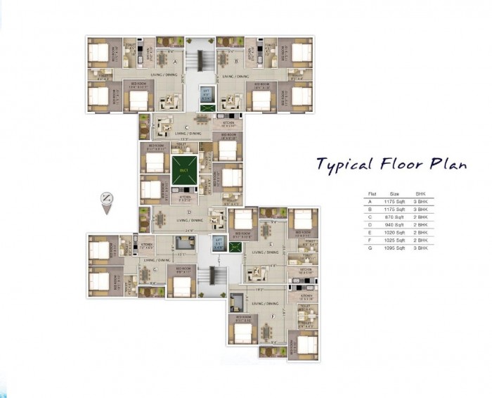 Floor Plan : Block 7