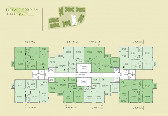 Floor Plan ; Block 4
