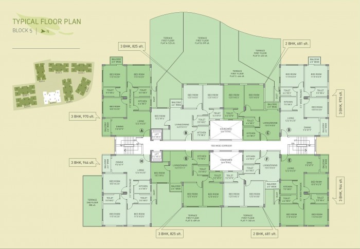 Floor Plan ; Block 5