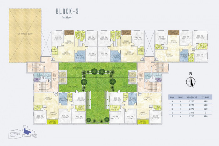 Block 3 : 1st Floor Plan