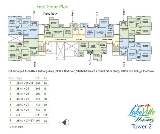 Harmony (Tower 2) - 1st Floor Plan