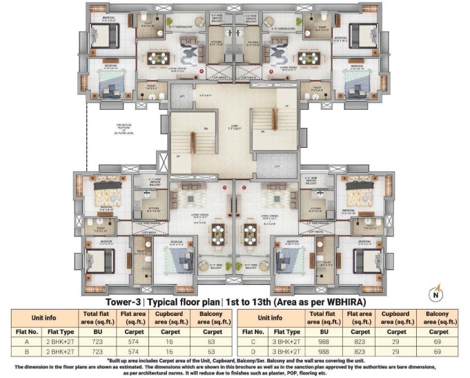 Tower 3 Typical Floor plan