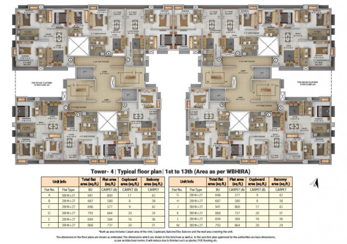 Tower 4 Typical Floor plan