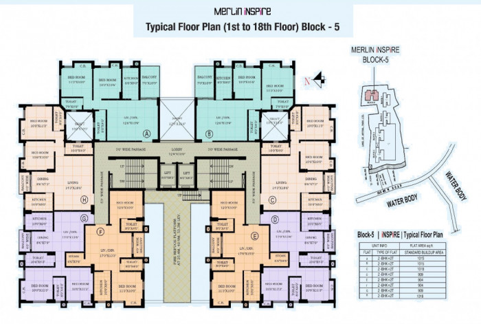 Block 5 - 1st to 18th Floor