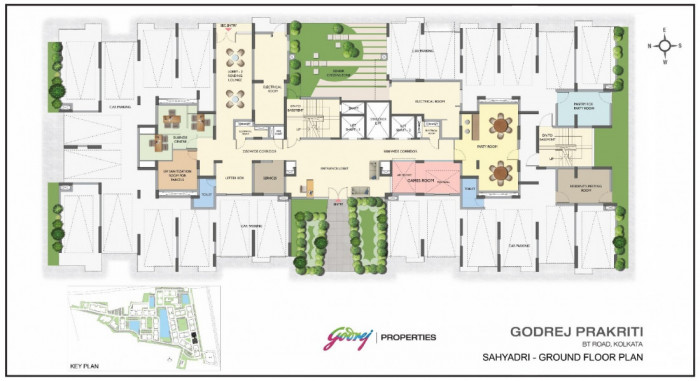 Block Q  ( SAHAYADRI ) : Ground Floor Plan
