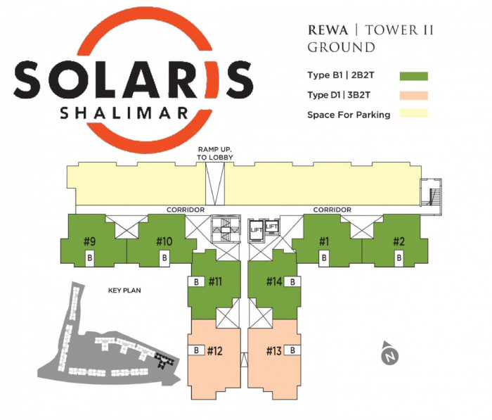 Tower II (REWA) : Ground Floor Plan