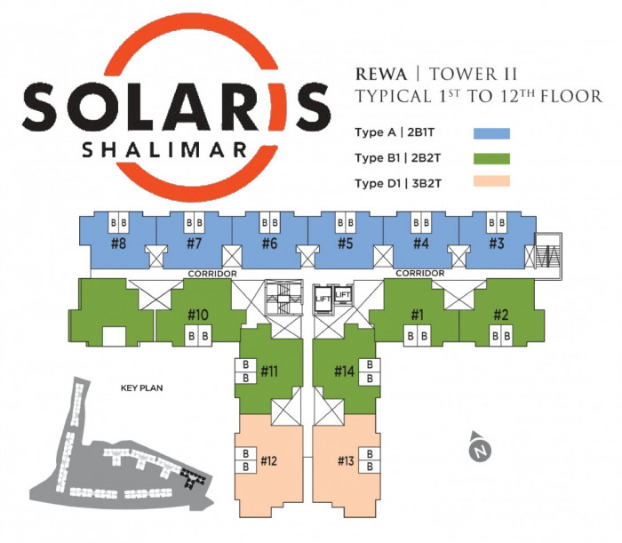 Tower II (REWA) : Typical Floor Plan