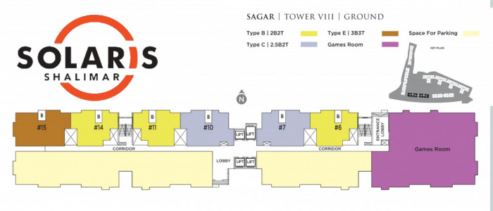 Tower VIII (SAGAR) : Ground Floor Plan