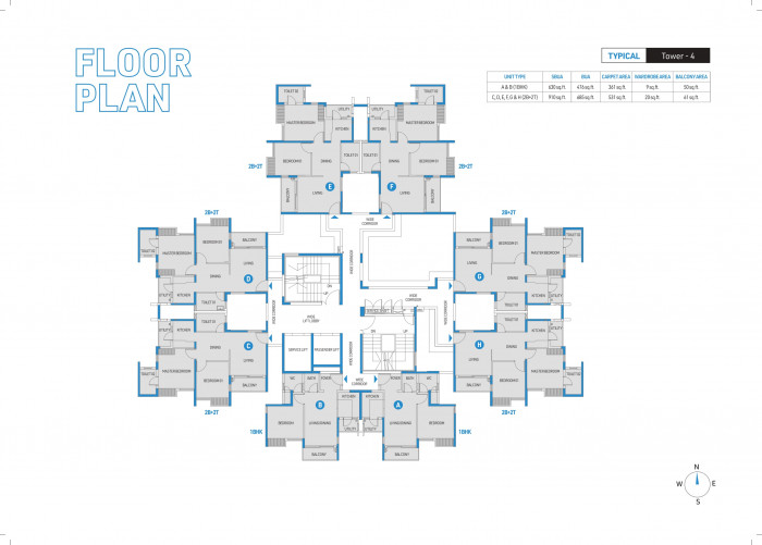 Tower 4 Typical Floor Plan