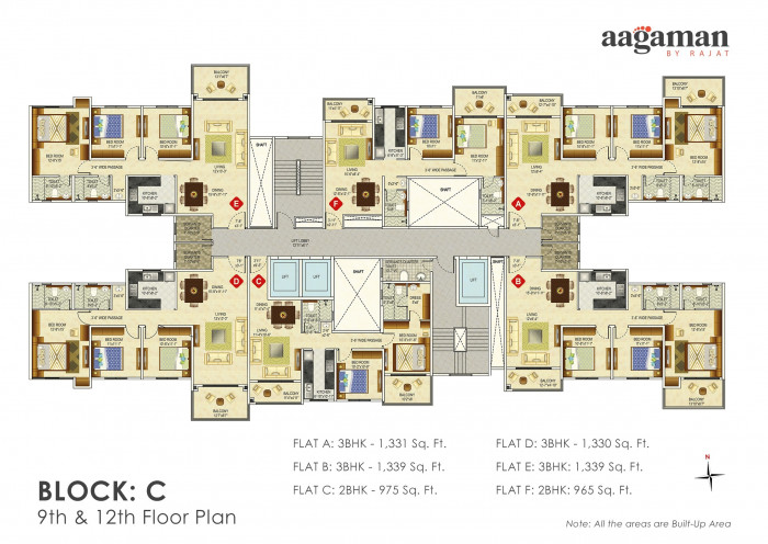 Block : C (9th & 12th Floor Plan)