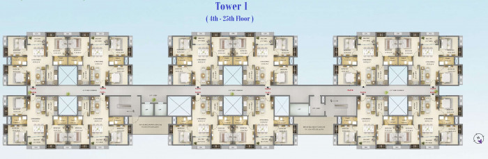 Tower 1 (4th to 25th Floor)