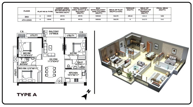 TOWER 5 - FLAT A