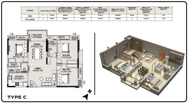 TOWER 5 - FLAT C
