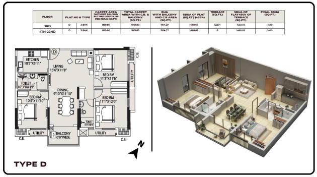 TOWER 5 - FLAT D