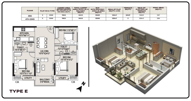 TOWER 5 - FLAT E