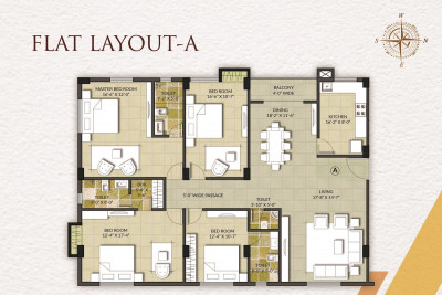 4 BHK - 2495 Sq-ft