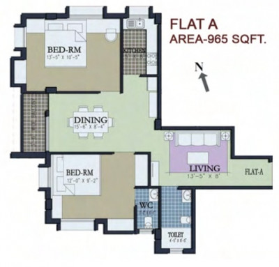 2 BHK (775 - 965 Sq-ft)