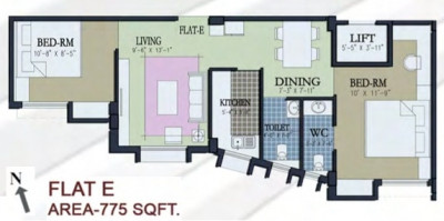 2 BHK (775 - 965 Sq-ft)