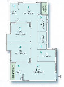 3 BHK - 1162 Sq-ft