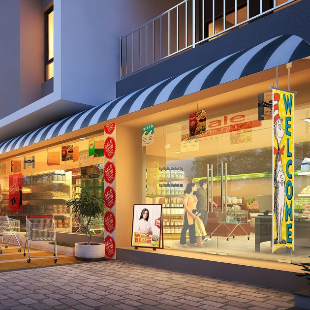 Provision of a shopping center