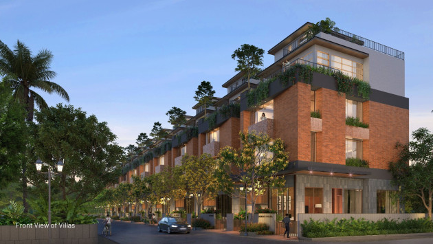 Front View of Villas