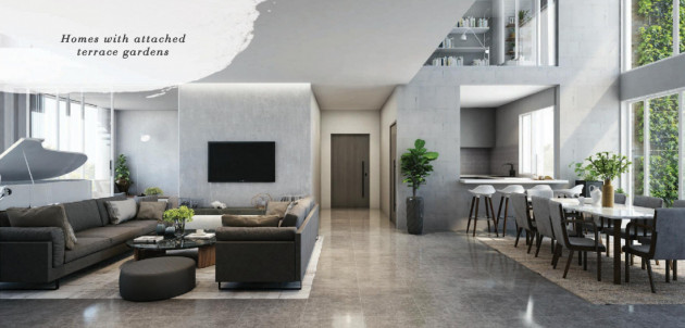 Homes with Attached Terrace Gardens