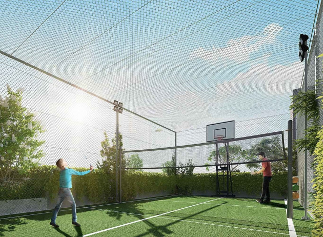 Roof-top Multipurpose Court <small><small>(For Basketball/ Volleyball and Badminton)</small></small>