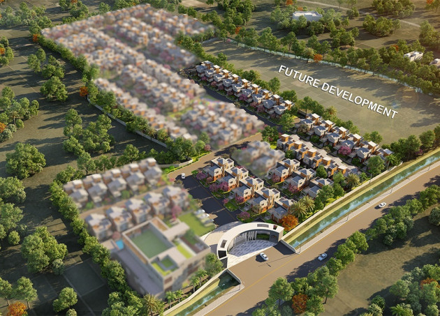 Newtown Villas Aerial Birds Eye View