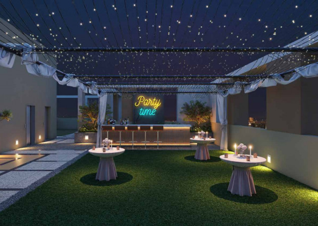 Party Lounge with Pergola