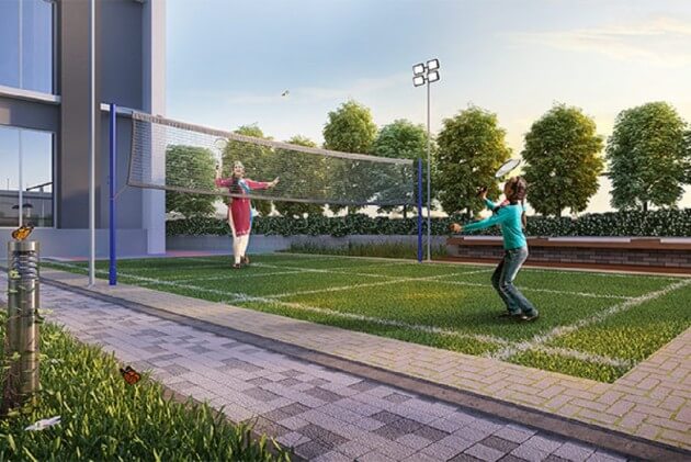 Podium Badminton Court View