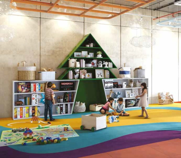 Indoor Kids’ Play Area   (In Dedicated Podium Club)