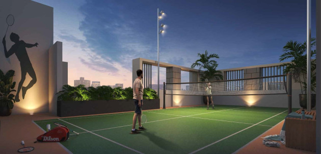 Multipurpose Court (Badminton/Pickle Ball/Basketball Hoop)