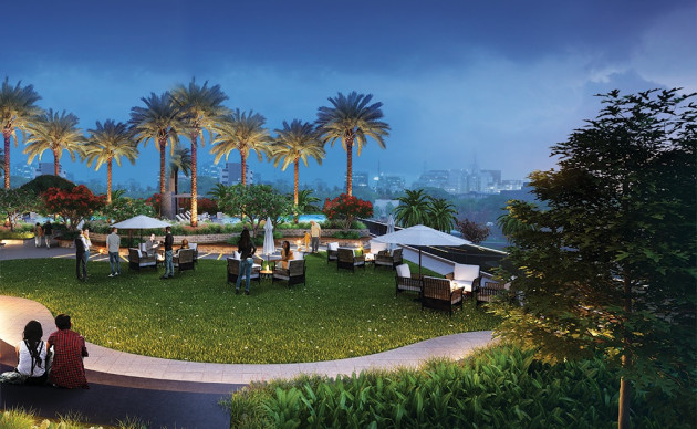 Podium Landscape Area